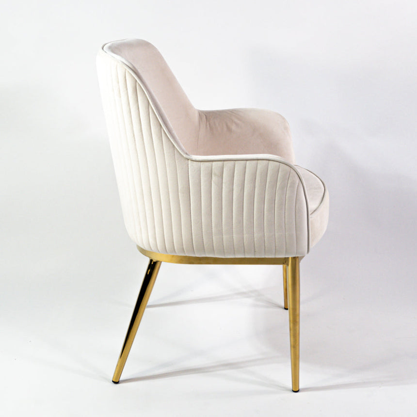 Nolan scaun de dining premium, culoarea crem