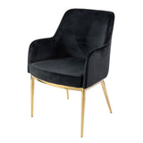 Nolan scaun de dining premium, culoarea neagră