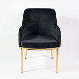 Nolan scaun de dining premium, culoarea neagră