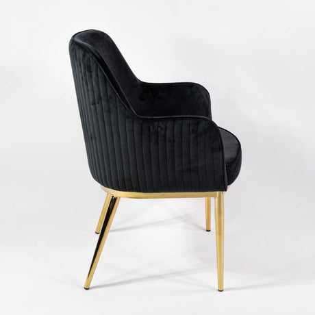 Nolan scaun de dining premium, culoarea neagră