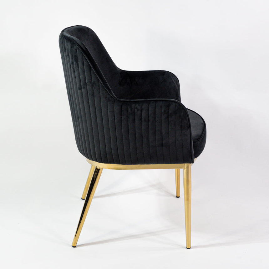 Nolan scaun de dining premium, culoarea neagră