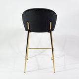 Lily scaun de bar confortabil de 65 cm, culoarea negru