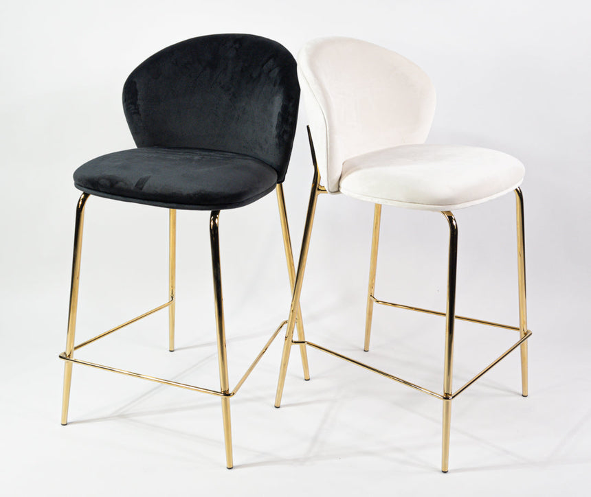Lily scaun de bar confortabil de 65 cm, culoarea negru