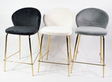 Lily scaun de bar confortabil de 65 cm, culoarea negru