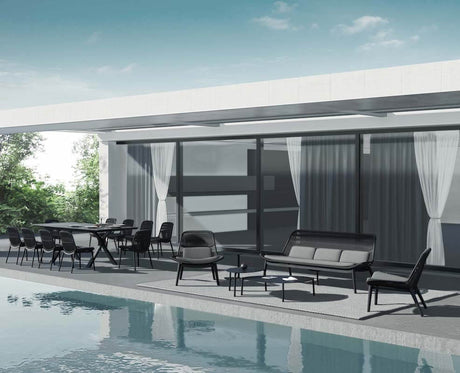 Grattoni Como – set mobilier de gradina si terasa, pentru 4 persoane, culoare antraciteMobCenter