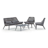Grattoni Como – set mobilier de gradina si terasa, pentru 4 persoane, culoare antraciteMobCenter