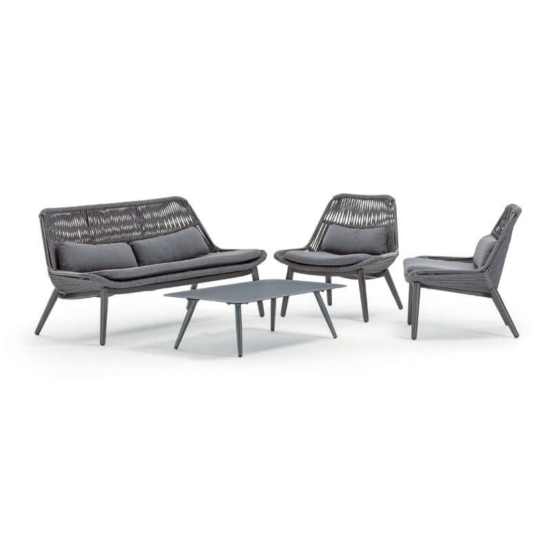Grattoni Como – set mobilier de gradina si terasa, pentru 4 persoane, culoare antraciteMobCenter