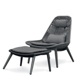 Scaun lounge pentru exterior Como antracit – Grattoni