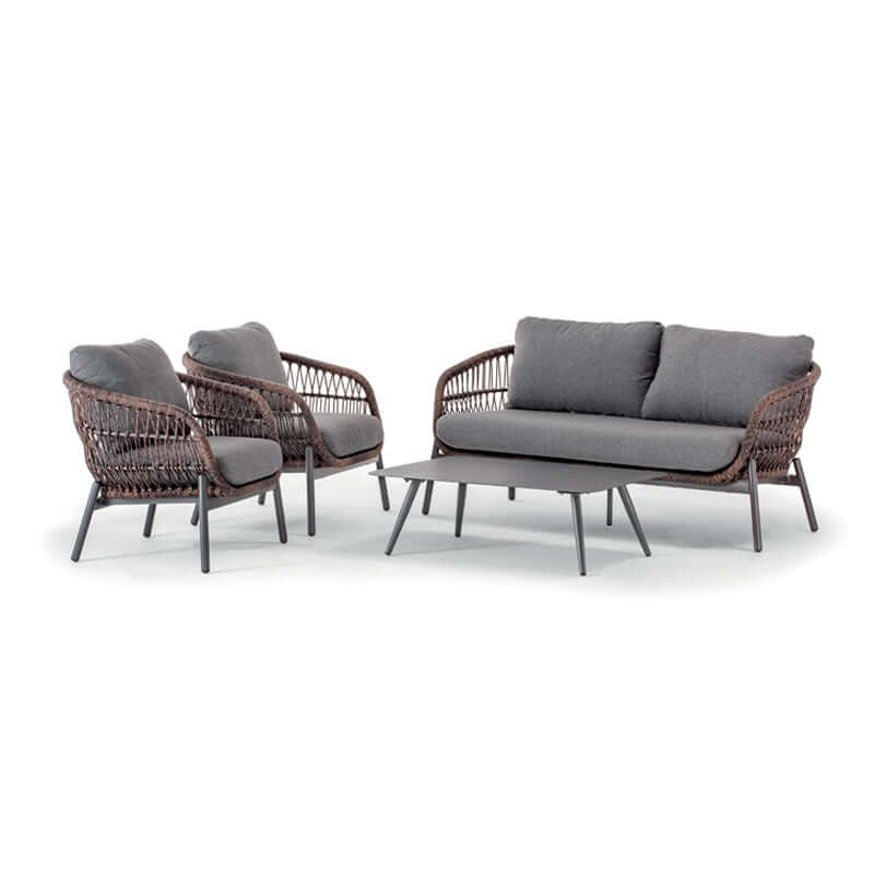 Grattoni Elba– set mobilier de gradina si terasa, pentru 4 persoane, culoare antraciteMobCenter
