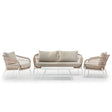 Grattoni Elba– set mobilier de gradina si terasa, pentru 4 persoane, culoare bejMobCenter