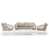 Grattoni Elba– set mobilier de gradina si terasa, pentru 4 persoane, culoare bejMobCenter