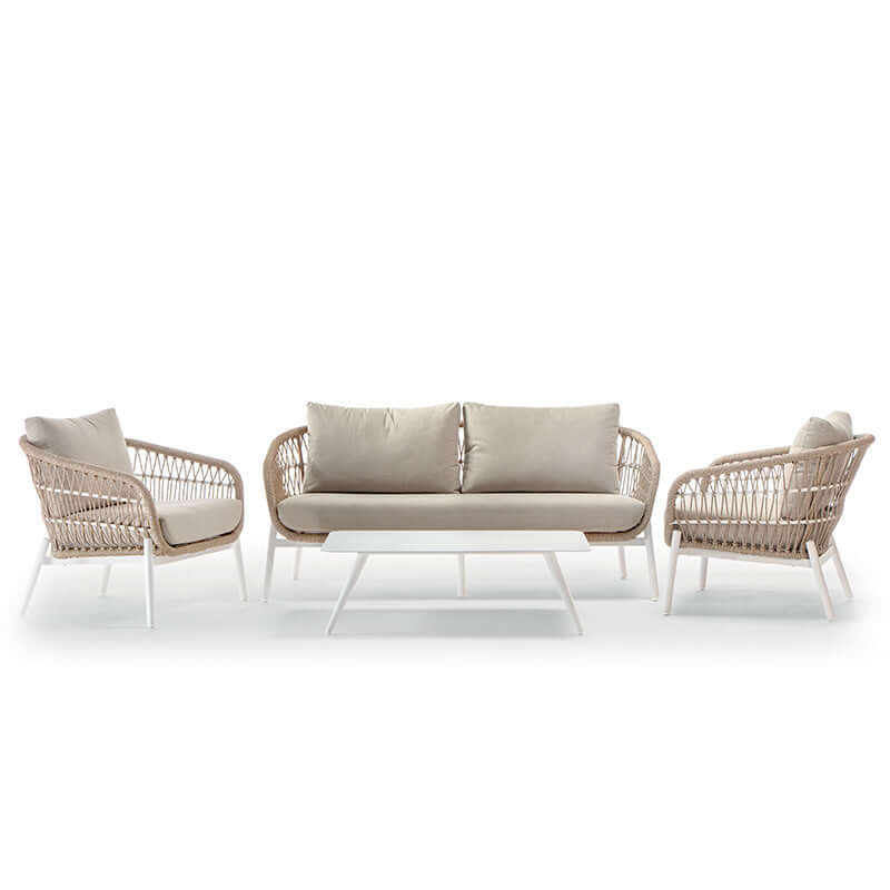 Grattoni Elba– set mobilier de gradina si terasa, pentru 4 persoane, culoare bejMobCenter