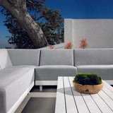 Grattoni Ivory – set mobilier de gradina si terasa, pentru 5 persoane, culoare albMobCenter