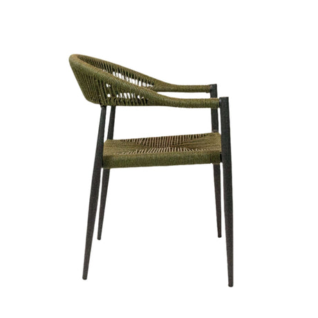 Jonah scaun de terasa pentru exterior, culoare verdeMobCenter