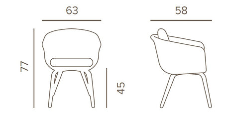 Melrose II., scaun pentru terasă de exterior – Grattoni