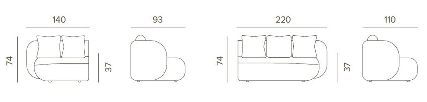 Grattoni Cosy modular – set mobilier de gradina si terasa