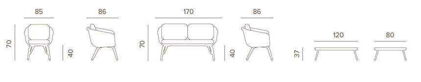 Grattoni Melrose II. – set mobilier de gradina si terasa