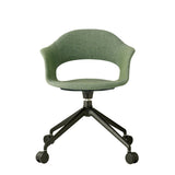 Scaun pivotant Lady B Pop cu rotile – tapițat