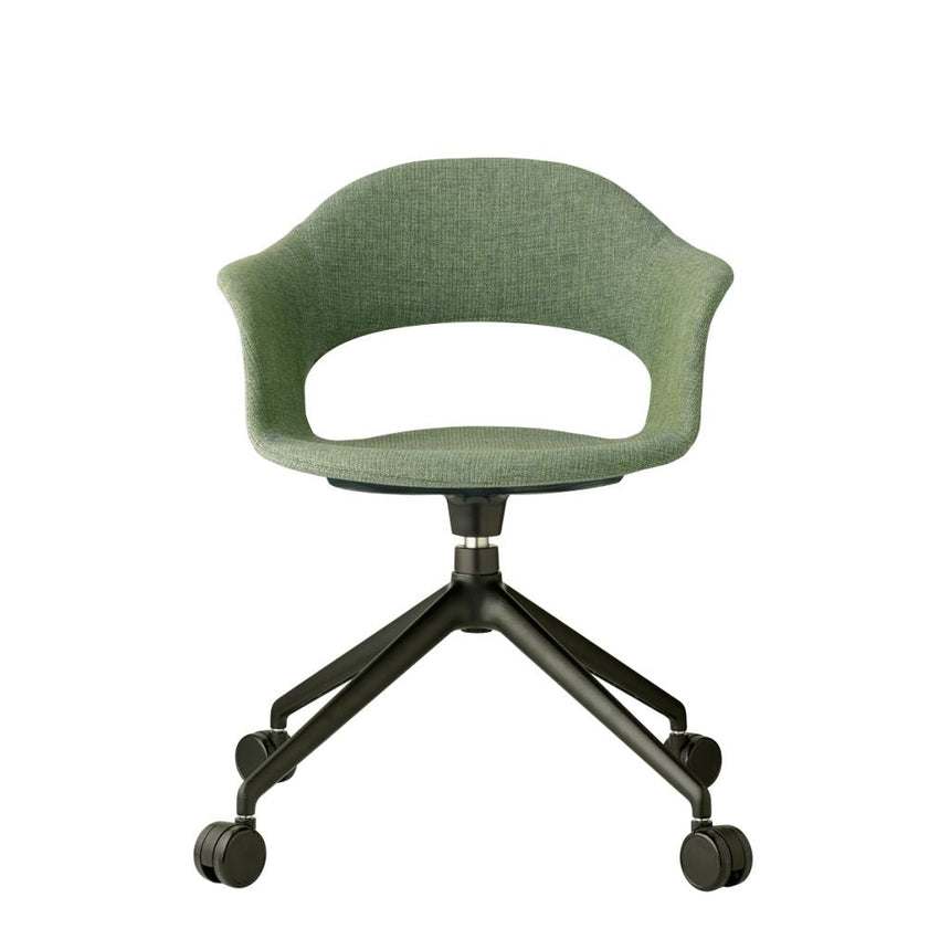 Scaun pivotant Lady B Pop cu rotile – tapițat