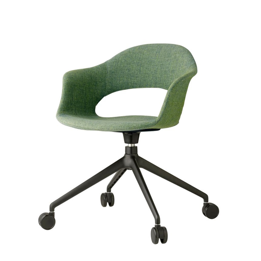 Scaun pivotant Lady B Pop cu rotile – tapițat