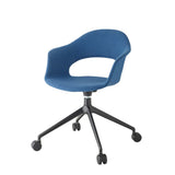Scaun pivotant Lady B Pop cu rotile – tapițat