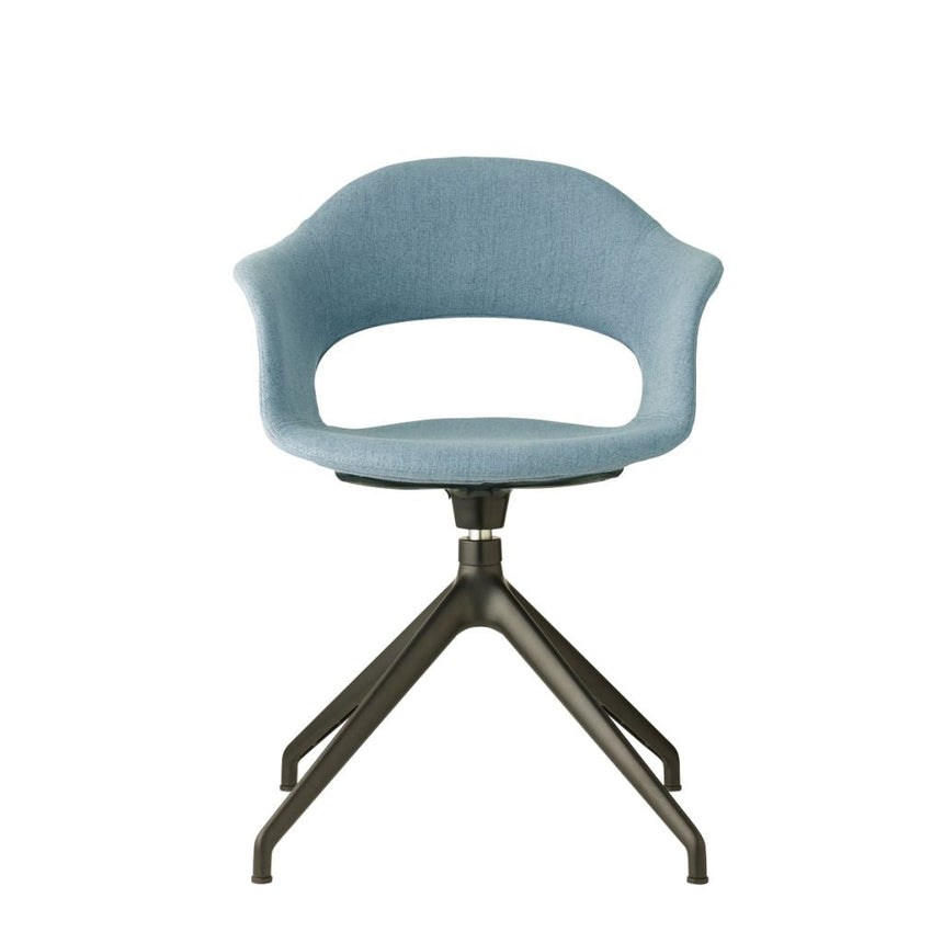 Scaun pivotant Lady B Pop cu bază tip stea – tapițat