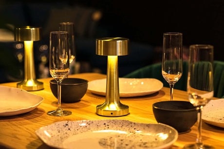 Lampă de birou Lee gold - baterie încorporată, LedMobCenter