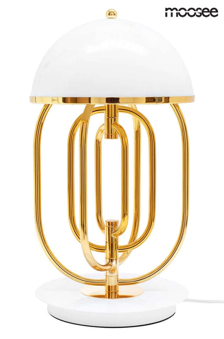 Lampă de masă Bottega aur / albMobCenter