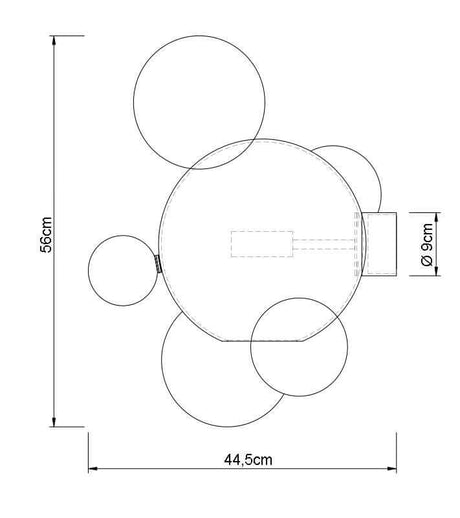 Lampă de perete Capri Wall 6 goldMobCenter