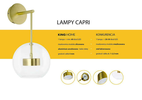 Lampă de perete Capri Wall aurMobCenter