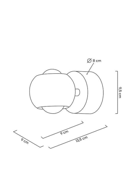 Lampă de perete Eos aurieMobCenter