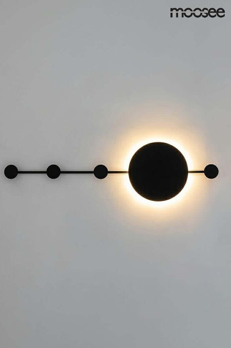 Lampă de perete Shadow Hang cu cuier negruMobCenter