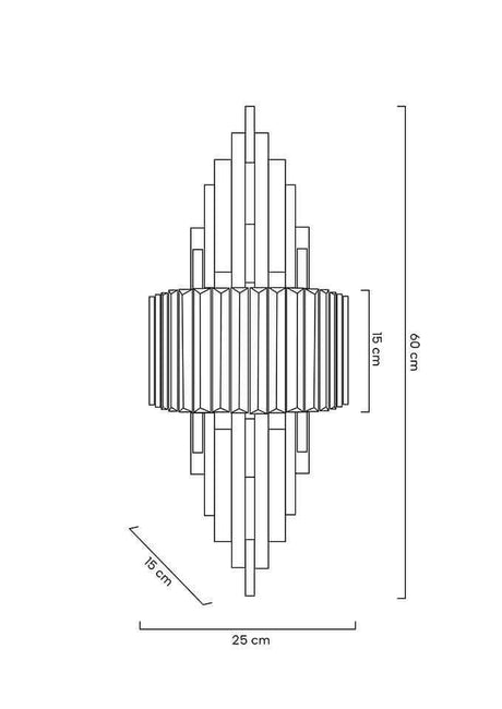 Lampă de perete Towers aurieMobCenter