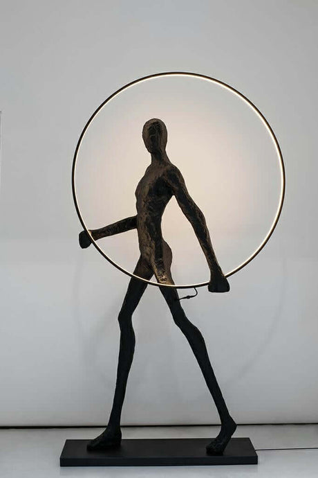 Lampă de podea Human Round fibră de sticlăMobCenter