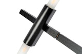 Lampă suspendată Candelabru 6 negru - aluminiu, sticlăMobCenter