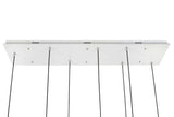 Lampă suspendată Capri Line 7 gold - 420 Led, aluminiu, sticlăMobCenter