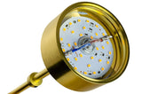 Lampă suspendată Capri Line 7 gold - 420 Led, aluminiu, sticlăMobCenter