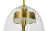 Lampă suspendată Chaplin 200 alamă - Led, sticlăMobCenter