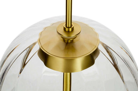 Lampă suspendată Chaplin 300 alamă - Led, sticlăMobCenter