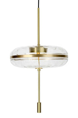 Lampă suspendată Chaplin 360 alamă - Led, sticlăMobCenter