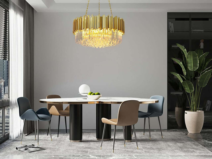 Lampă suspendată Imperial Gold 60 - oțel, cristalMobCenter