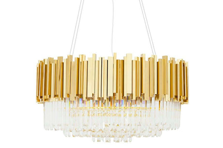 Lampă suspendată Imperial Gold 80 - oțel, cristalMobCenter