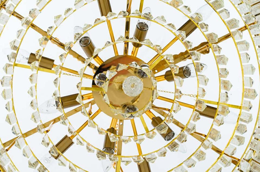 Lampă suspendată Imperial Gold 80 - oțel, cristalMobCenter