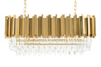 Lampă suspendată Imperial Long Gold 90 - oțel, cristalMobCenter