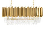 Lampă suspendată Imperial Long Gold 90 - oțel, cristalMobCenter
