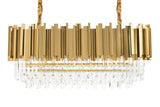 Lampă suspendată Imperial Long Gold 90 - oțel, cristalMobCenter