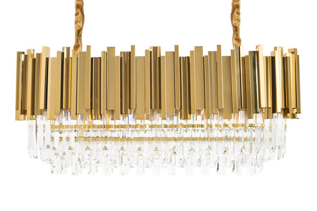 Lampă suspendată Imperial Long Gold 90 - oțel, cristalMobCenter