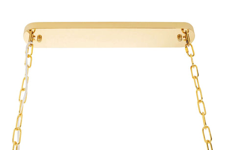 Lampă suspendată Imperial Long Gold 90 - oțel, cristalMobCenter