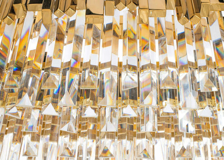 Lampă suspendată Imperial Long Gold 90 - oțel, cristalMobCenter