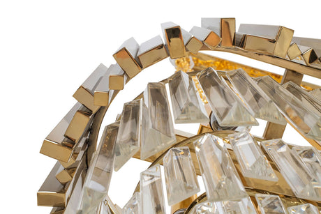 Lampă suspendată Imperial Long Gold 90 - oțel, cristalMobCenter